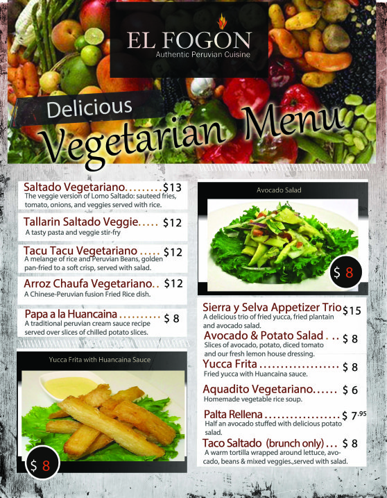 Vegetarian menu 2017